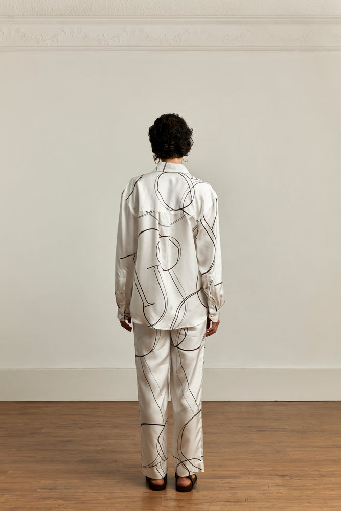 
                  
                    Philomena Shirt | Silk Print Naturale
                  
                